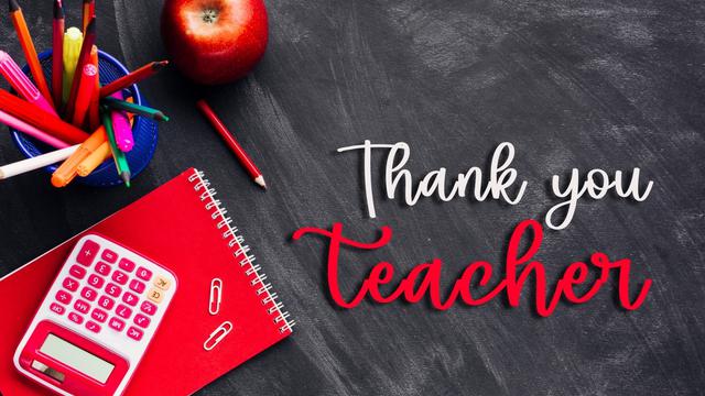 Ilustrasi ucapan terima kasih untuk guru