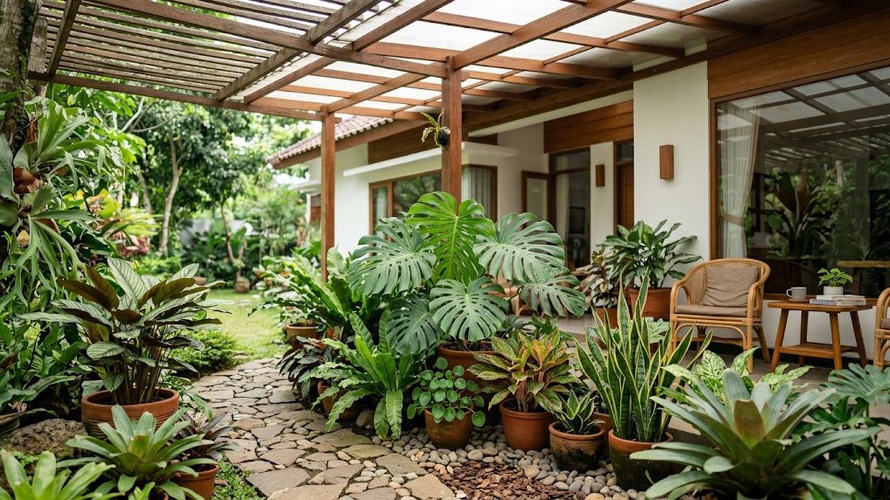 Tanaman yang Cocok Ditanam di Bawah Kanopi Rumah/AI Generated