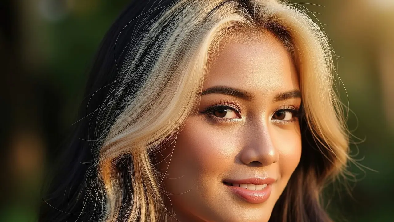 Model Rambut Pirang yang Cocok untuk Kulit Sawo Matang