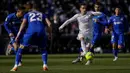 Getafe berhasil mengakhiri rekor 15 pertandingan tak terkalahkan Real Madrid di semua kompetisi. (AP/Bernat Armangue)
