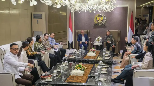 Pertemuan bersama delegasi film tersebut di Gedung Nusantara III, Kompleks Parlemen, Senayan, Jakarta, Kamis (28/11/2024).