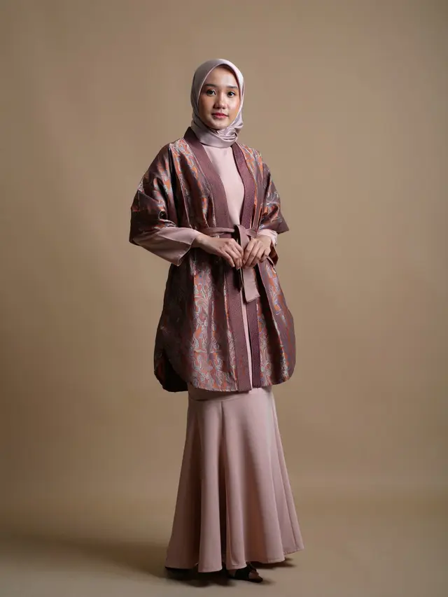 Gamis Brokat Inner Outer