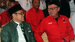 Selain para kader PKB se-Indonesia, tokoh partai koalisi pemenangan   Jokowi-JK juga tampak hadir, salah satunya Tjahjo Kumolo   (Liputan6.com/Aditia Saputra)