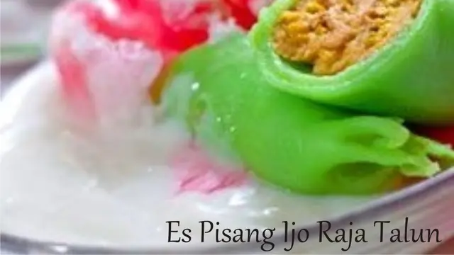 Es pisang ijo