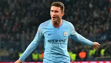 2. Aymeric Laporte - Bek asal Prancis ini adalah pemain yang sangat vital di jantung pertahanan City. Laporte mampu menunjukkan kemampuannya dan musim ini bisa dibilang dia menjadi yang terbaik di lini belakang City. (AFP/Genya Savilov)