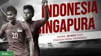 Sepak Bola Pria SEA Games 2019: Indonesia U-22 vs Singapura U-22. (Bola.com/Dody Iryawan)
