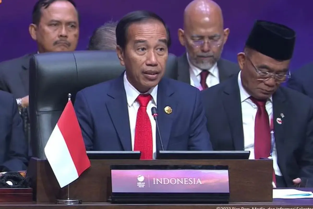 Presiden Joko Widodo atau Jokowi resmi membuka Konferensi Tingkat Tinggi (KTT) ke-43 ASEAN yang digelar di JCC Senayan Jakarta, Selasa (5/9/2023).