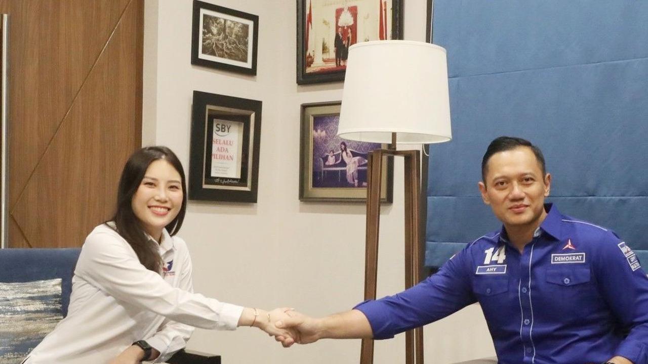 Ketua Harian Nasional DPP Partai Perindo Angela Tanoesoedibjo melakukan silaturahmi politik ke Kantor DPP Partai Demokrat, Menteng, Jakarta Pusat, Selasa (2/7/2024). Foto: Istimewa