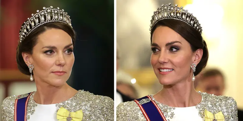 Cantiknya Kate Middleton Pakai Mahkota dan Anting Favorit Putri Diana