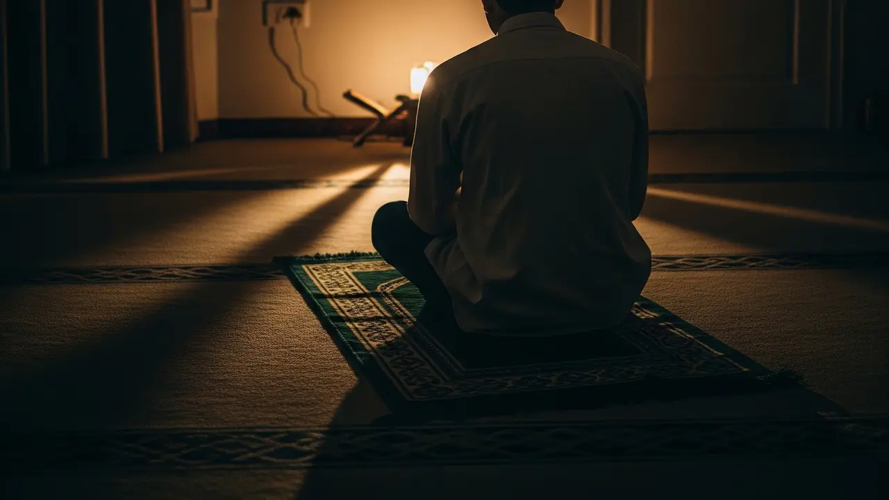 Batas Akhir Tahajud Ditentukan Fajar Sadiq (AI Generated)