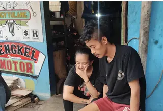 korban begal di bandung yang dikeroyok warga (Foto: Azzura/merdeka.com)