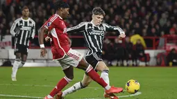 Setan Merah menyerah dengan skor 1-2 di markas Nottingham Forest. (AP Photo/Rui Vieira)