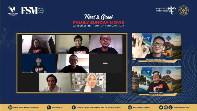 Sandiaga Uno di Meet and Greet Family Sunday Movie