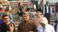 Anies Baswedan memberikan sambutan dalam upacara Hari Ulang Tahun atau HUT ke-78 Kemerdekaan RI yang diadakan di Waduk Lebak Bulus, Jakarta Selatan, Kamis (17/8/2023).