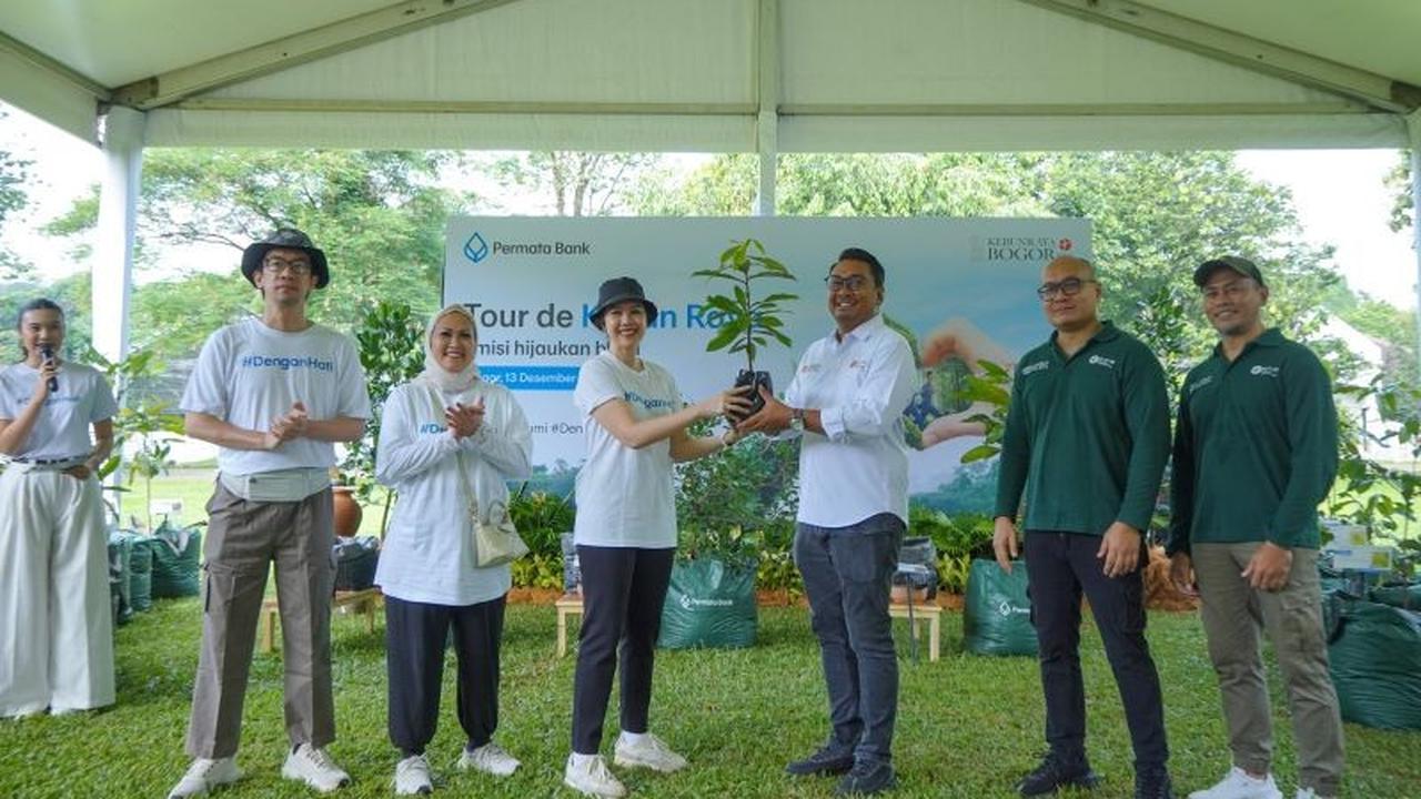 Tour de Kebun Raya: Permata Bank Targetkan Penanaman Ribuan Pohon di Kebun Raya Bogor