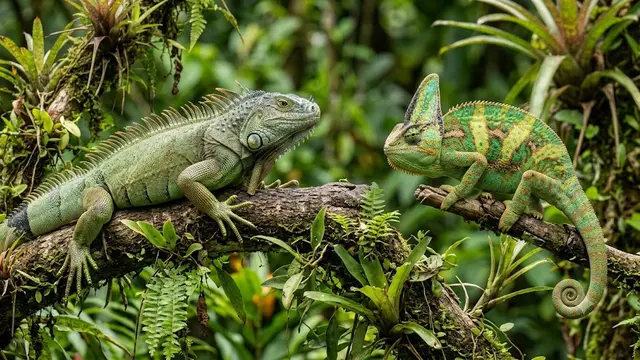 Perbedaan Iguana dan Bunglon