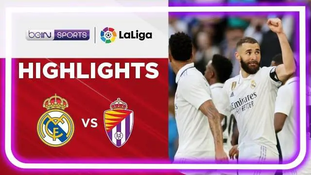 Berita video highlights laga pekan ke-27 Liga Spanyol (LaLiga) 2022/2023 antara Real Madrid melawan Real Valladolid yang berakhir dengan skor 6-0, Minggu (2/4/2023) malam hari WIB. Karim Benzema mencetak gol akrobatik dalam pertandingan itu.