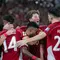 Timnas Indonesia merayakan gol yang dicetak Ole Romeny ke gawang China dalam laga Kualifikasi Piala Dunia 2026 zona Asia di Stadion Utama Gelora Bung Karno (SUGBK) Senayan, Jakarta, Kamis (5/6/2025). (Bola.com/Bagaskara Lazuardi)