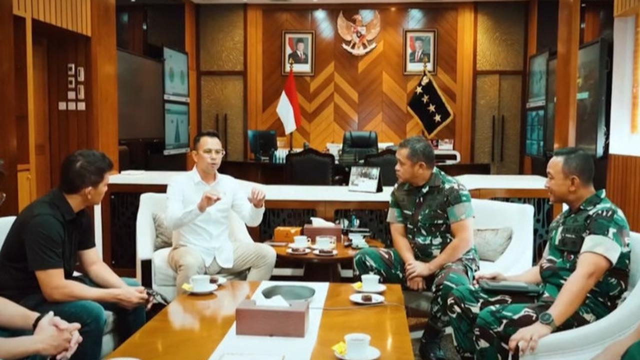 Potret Pertemuan Raffi Ahmad dengan Jenderal TNI, Gandeng Iko Uwais Bahas Kolaborasi Film Laga