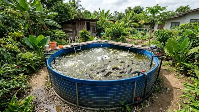 Trik Budidaya Lele Rumahan supaya Kolam Tetap Produktif Tanpa Sering Ganti Air Total/AI Generated