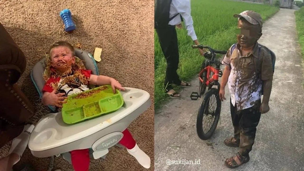 10 Potret Lucu Bocah Lagi Apes Ini Ekspresinya Bikin Kasihan