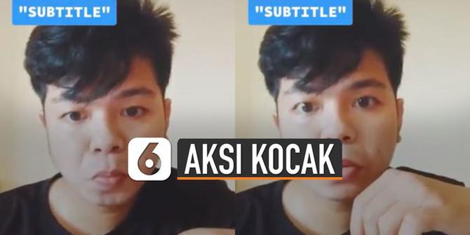 VIDEO: Aksi Kocak Pria Peragakan Penonton Drakor dengan Subtitle