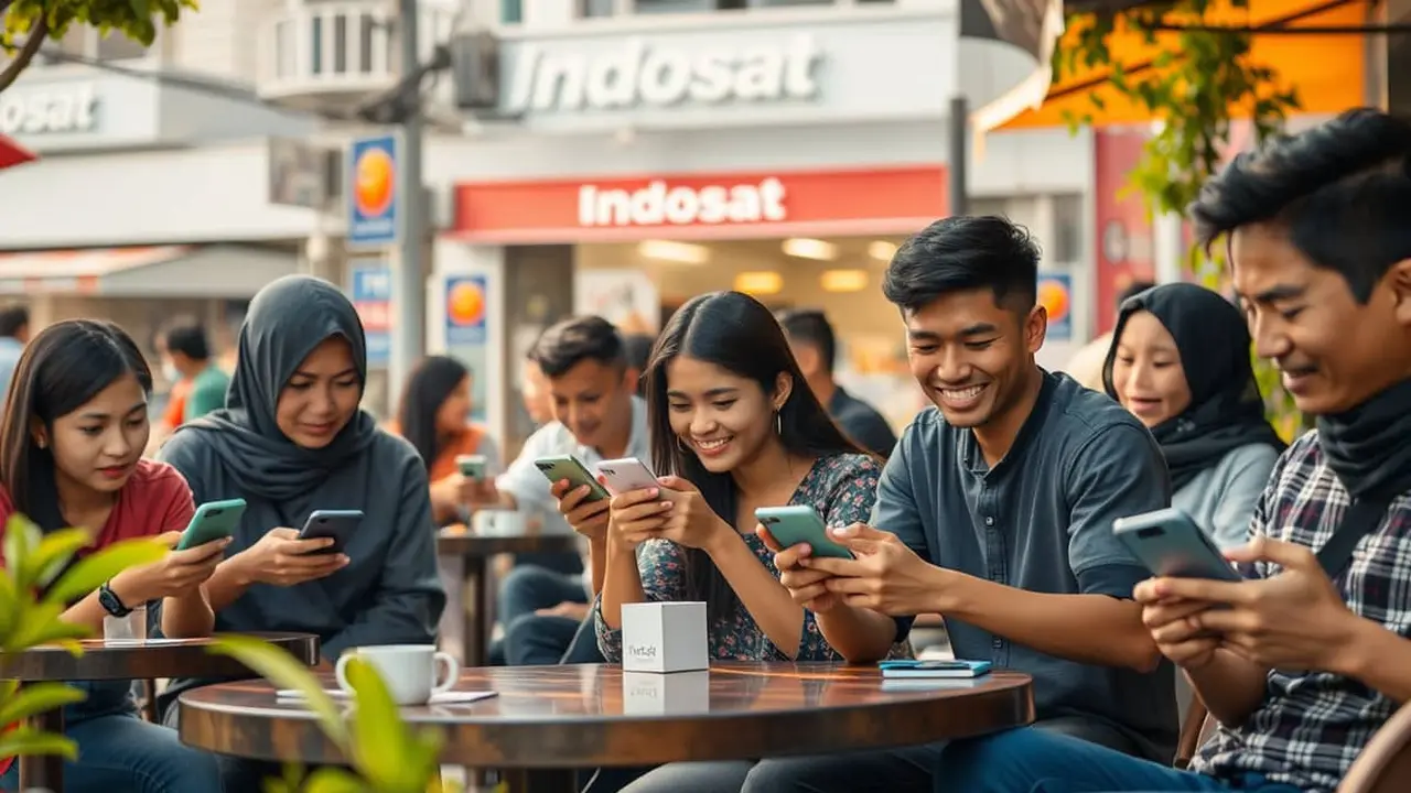 trik internet gratis indosat
