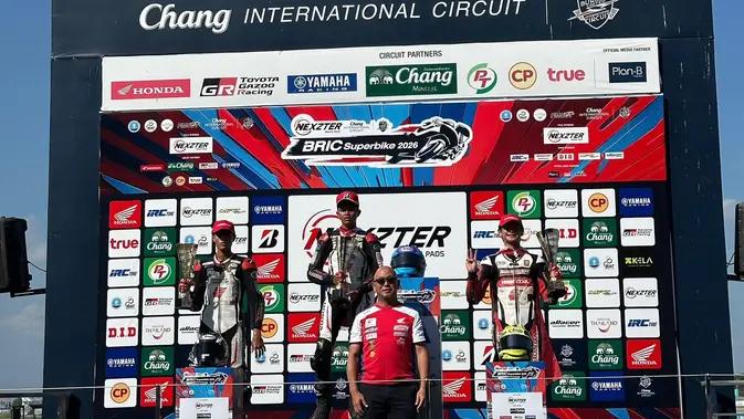 Aksi Menyalip Menit Akhir Antar Pembalap Indonesia Kuasai Podium Tertinggi di Negeri Gajah Putih