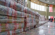 FOTO: Penampakan Uang 2 Triliun Rupiah, Sitaan dari Wilmar Group di Kejagung Jakarta