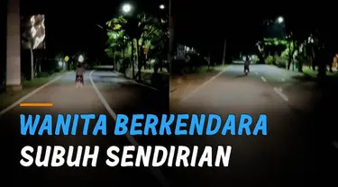 Seorang pria bertemu wanita berkendara jam 04.00 pagi dan berinisiatif mengawalnya.