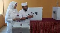 Helmi Hasan kembali memimpin Kota Bengkulu setelah menang Pilkada langsung tahun 2018 bersama pasangannya Deddy Wahyudi (Liputan6.com/Yuliardi  Hardjo)