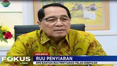 "Sampai hari ini panitia kerja belum membahas lagi terhadap RUU Penyiaran," kata Wakil Ketua Badan Legislasi DPR Firman Subagyo.