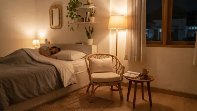 Desain Kamar Tidur dengan Panduan Palet Warna dan Pencahayaan Hangat