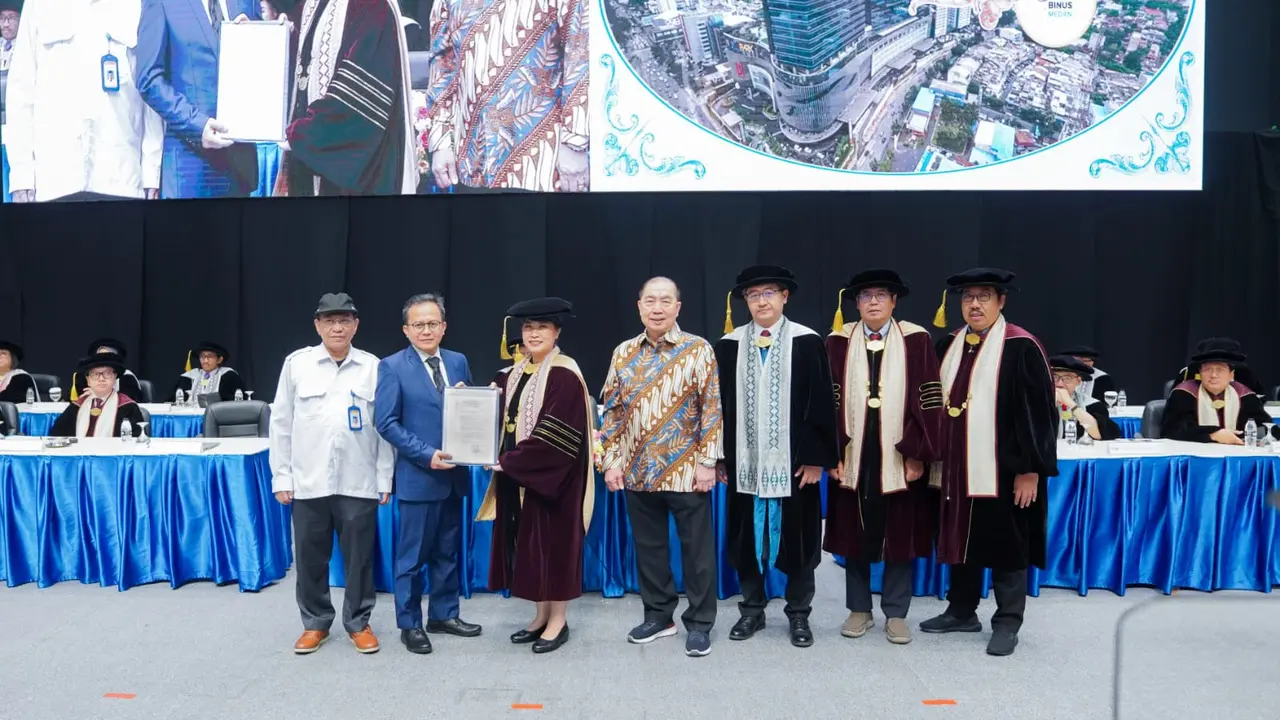 BINUS University merealisasi komitmennya untuk mencetak sumber daya manusia (SDM) Indonesia yang unggul. Salah satunya, dengan menghadirkan perkuliahan di Medan pada September 2025 (Istimewa)