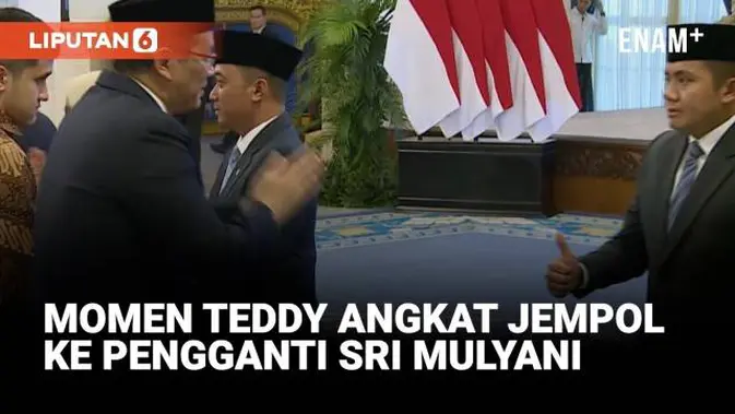 Momen Seskab Teddy Angkat Jempol Ke Menkeu Purbaya Pengganti Sri Mulyani