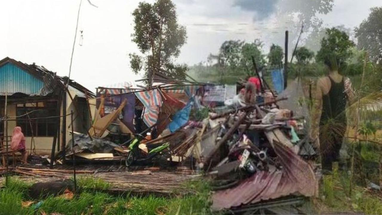 Fakta Mengejutkan! 143 Rumah Rusak Dihantam Angin Puting Beliung Kapuas, Pemkab Salurkan Bantuan Logistik