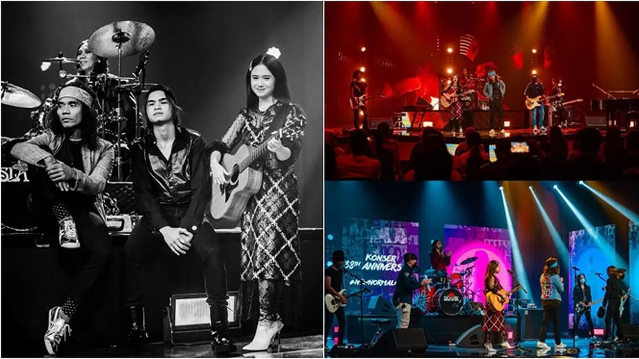 6 Potret Dul Jaelani Manggung Bareng Slank, Ikut Rayakan Anniversary ke-38
