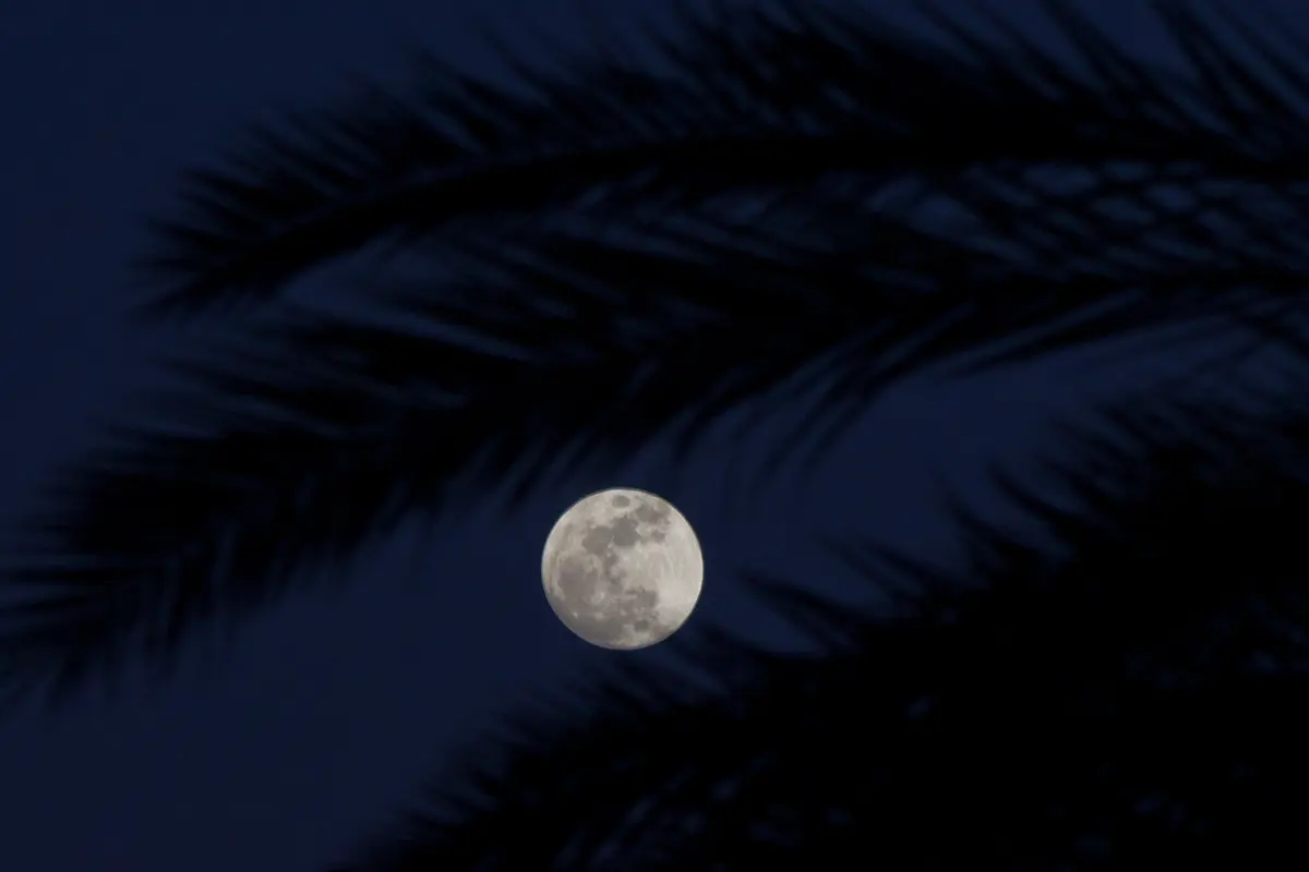 Keindahan Bulan Purnama di Langit Israel