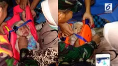 Bayi  berusia 7 bulan selamat dari tragedi tenggelamnya KM Lestari Maju usai sang ibu yang tewas mengikatkannya pada pelampung.