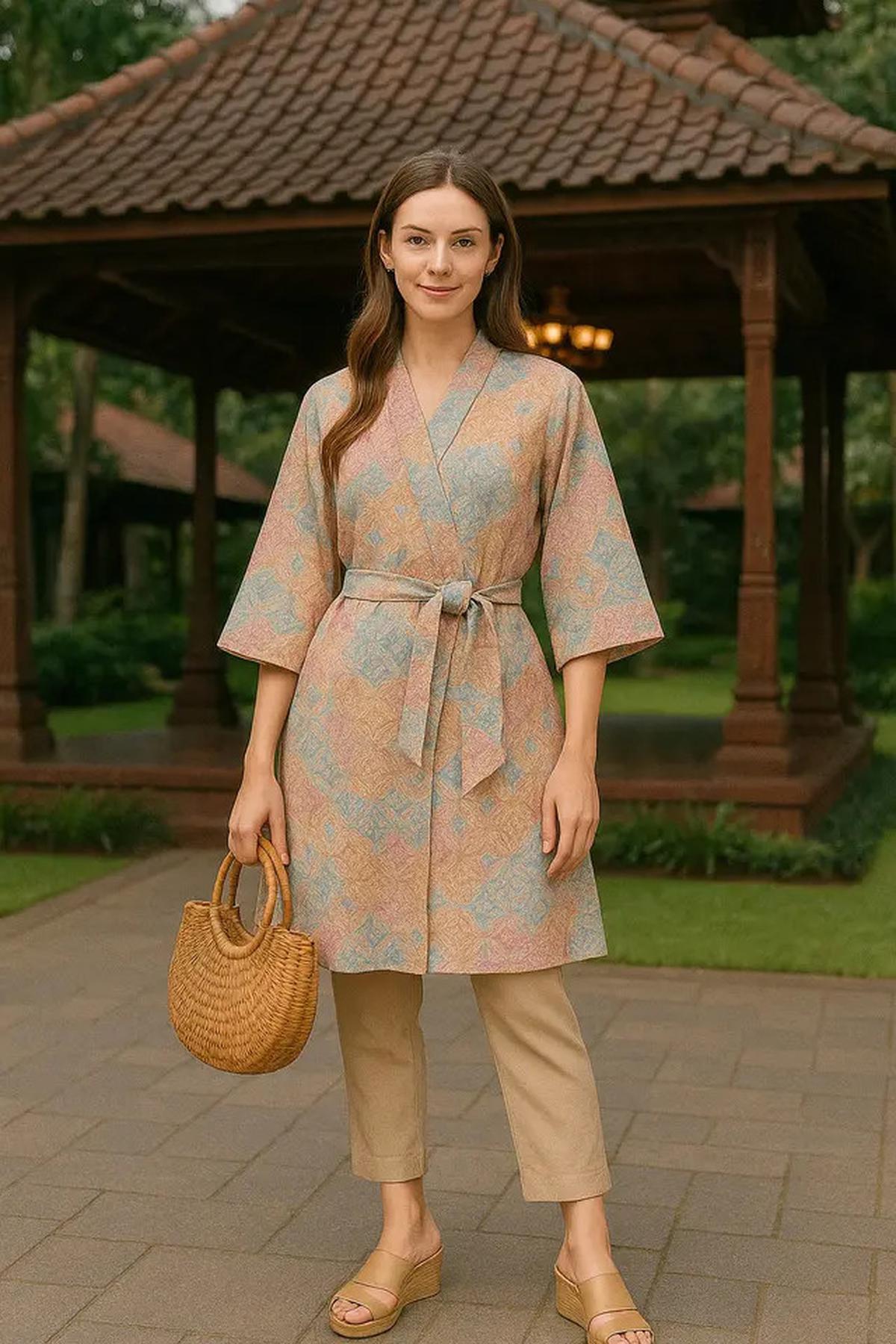 7 Model Tunik Batik Tali Samping Terbaru untuk Tampil Anggun