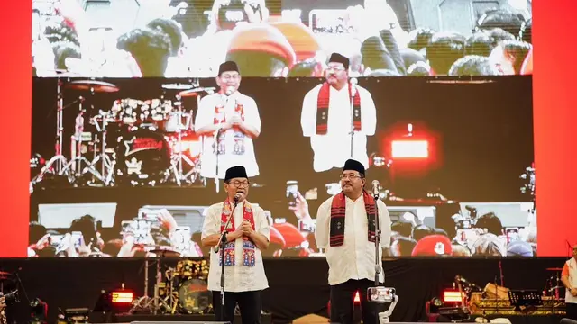 Pasangan calon gubernur dan wakil gubernur DKI Jakarta nomor urut 3, Pramono Anung-Rano Karno.