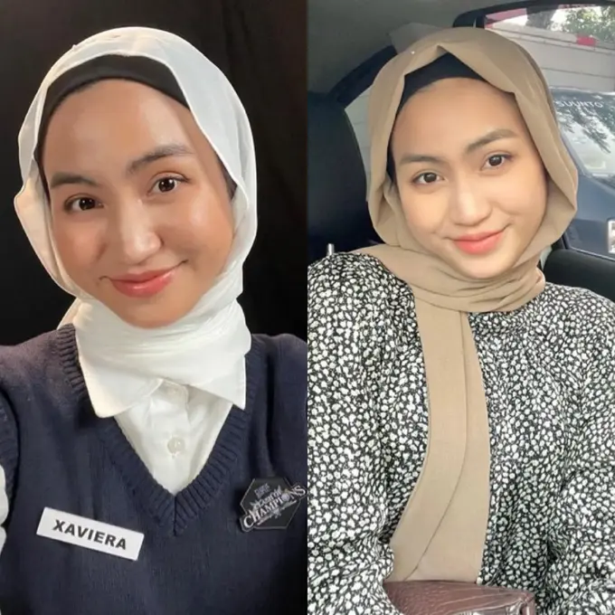 Gaya kerudung Xaviera Putri Clash of Champions