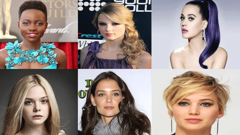 Katy Perry-Taylor Swift-Lupita Nyong'o-Jennifer Lawrence-Katie Holmes-Elle Fanning