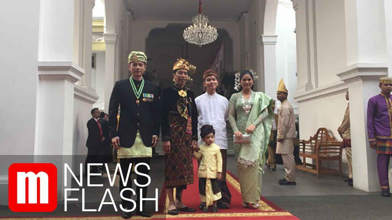 VIDEO: Hadiri Upacara HUT ke-74 RI di Istana, AHY disambut Jokowi dan Jan Ethes