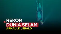 Berita video Arnaul Jerald yang berhasil memecahkan rekor dalam dunia selam.