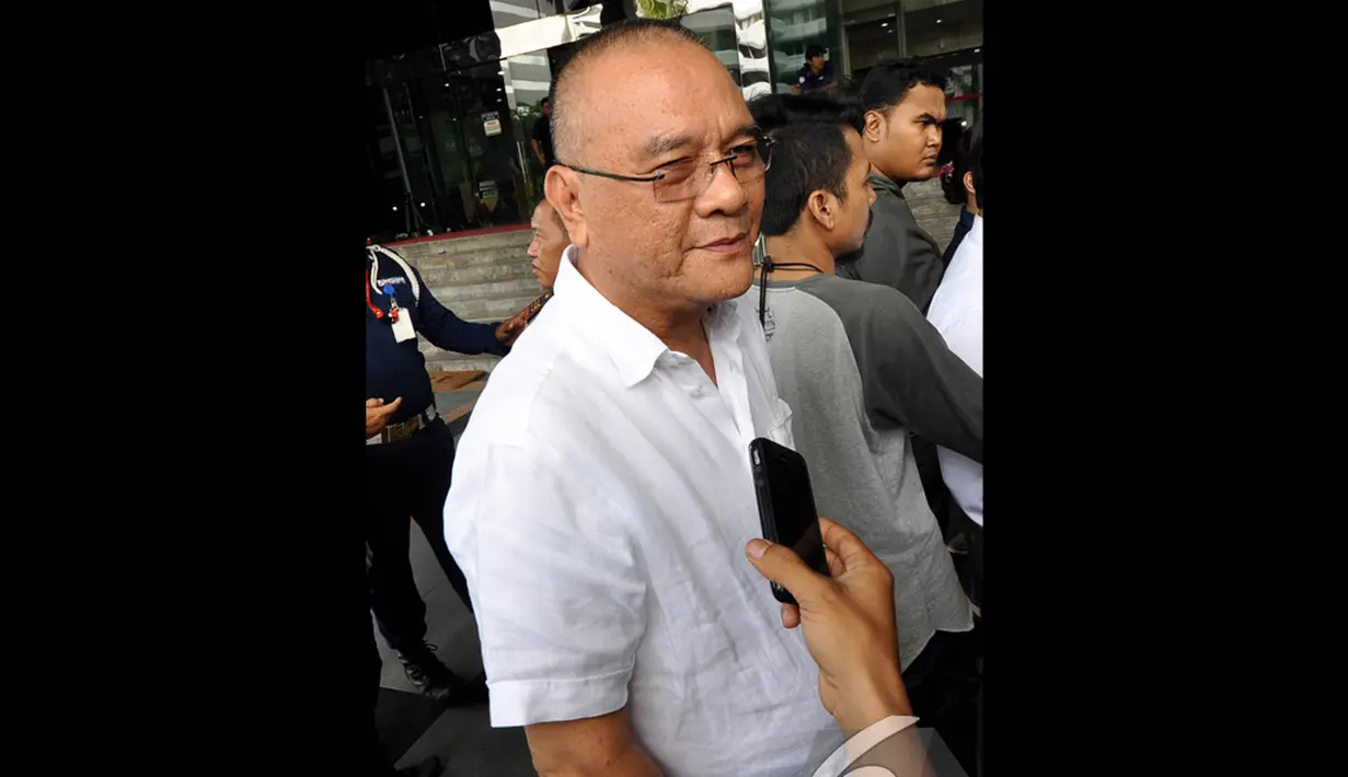 Rizal Abdullah adalah Kepala Dinas PU Bina Marga Pemprov Sumatera Selatan. Ia diperiksa sebagai tersangka untuk pertama kalinya, Jakarta, Rabu (17/12/2014). (Liputan6.com/Miftahul Hayat)