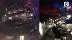 Sebuah insiden kecelakaan terjadi di Taman Nasional Khao Yai, saat sebuah mobil menabrak seekor gajah yang sedang melintas di jalan.