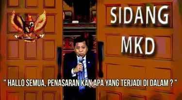 MKD menggelar sidang tertutup untuk mendengar kesaksian Setya Novanto. Sejumlah Netizen mencurahkan isi hati mereka dalam bentuk meme. Ini salah satunya. Penasaran kan? (twitter#MKDBobrok)