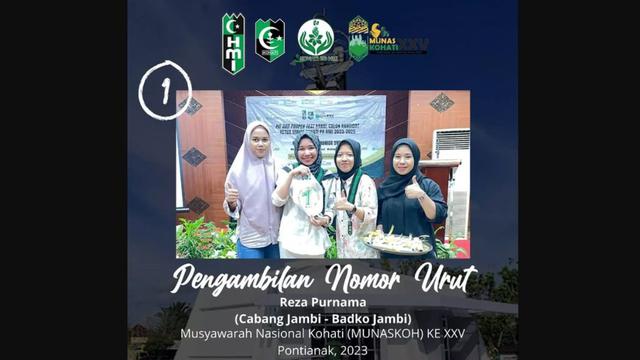 Hasilnya dalam munas tersebut, terpilih Reza Purnama sebagai Formateur Kohati PB HMI periode 2023-2025 dengan didampingi oleh mide Formateur I Iik Nurul Fatimah dan mide Formateur II Fifty Ayu Lestari Kosam.