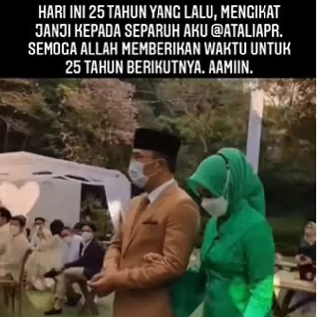 Ridwan Kamil dan Atalia Praratya.